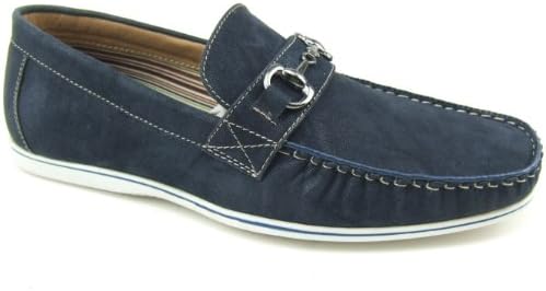 Polar Fox Men's Buckle Loafer Boat Shoes Blue 13 M US