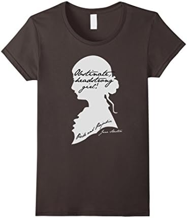 Obstinate Headstrong Girl (Pride and Prejudice Jane Austen) - Female Small - Asphalt
