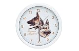 German Shepherd Dog Wall Clock Hand Painted