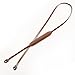 CANPIS Leather Camera Neck Shoulder Strap with Movable Pad for Universal Camera Sony Leica Canon Nikon Fuji Olympus Panasonic etc. (Color: Brown, Length 108cm)
