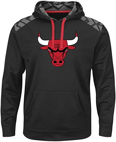 Chicago Bulls Armor Synthetic Pullover Hoodie (Black) S