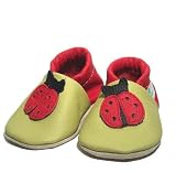 Krabbelschuhe / Softlederschuhe MotivKombi Marienkäfer