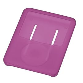GREEN HOUSE 第3世代iPod nano用シリコンケース レッド 液晶保護フィルム・ネックストラップ付属 GH-CA-IPOD3NR