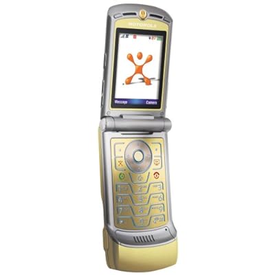 Motorola RAZR V3xx Gold Phone AT and T  Phone Only  No Service