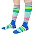 CompressionZ 20-30 mmHg Compression Socks Men & Women - Knee High Support Stockings (Ocean Stripes, X-Large)