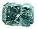 Radiant Cut Loose Diamond (0.71 Ct, BLUE(IRRADIATED) Color ,SI2 Clarity)