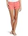 Roxy Juniors Sun Skippers Colored Denim Short, Coral, 3