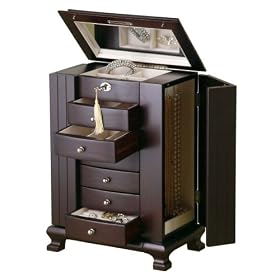 Mele Java Finish Jewelry Box -- Layla