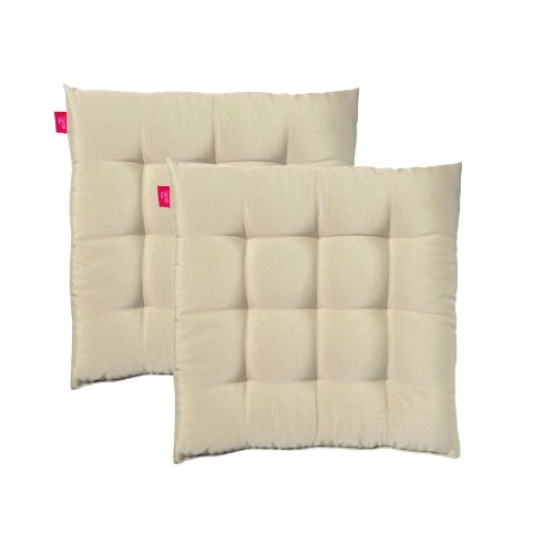 Esprit Home 37092-022-40-40 Kissen Tivoli Puros 40 cm x 40 cm hell braun (2-er Set)