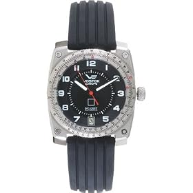 Vostok-Europe Men's Lunokhod Automatic Strap Watch - Black