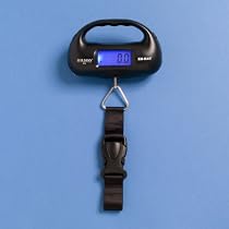 XS - BAG - DIGITAL LUGGAGE SCALE WITH INBUILT TORCH & TAPE MEASURE - WEIGHS UP TO 35 KG