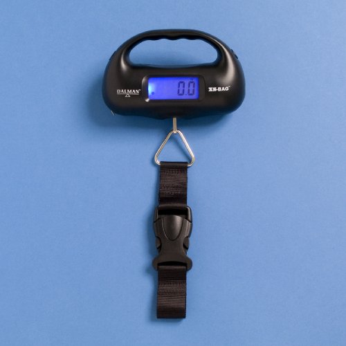 XS - BAG - DIGITAL LUGGAGE SCALE WITH INBUILT TORCH & TAPE MEASURE - WEIGHS UP TO 35 KG