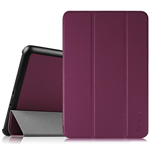 Fintie Samsung Galaxy Tab A 8.0 Smart Shell Case - Ultra Slim Lightweight Stand Cover with Auto Sleep/Wake Feature for Samsung Galaxy Tab A 8-Inch Tablet SM-T350, Purple