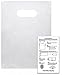 200 Ultra Clear 9x12 Die Cut Handle Plastic Bags 2.25 mil with Crafting Insert