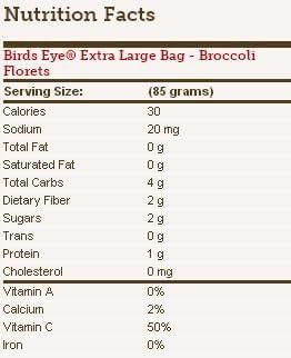 Birds Eye Broccoli Florets, 56 Ounce -- 6 per case.