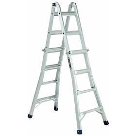 Louisville Ladder L-2094-22 Type IA 22-Foot Rated Aluminum Multipurpose Ladder, 300-Pound