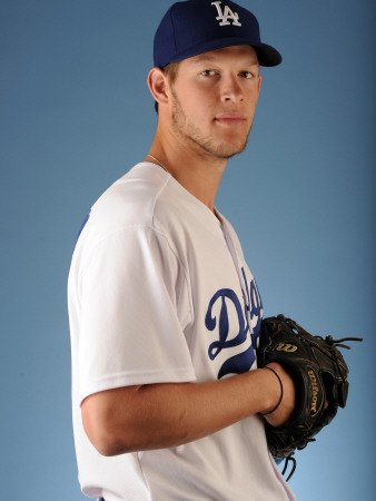 Los Angeles Dodgers Photo Day, GLENDALE, AZ - FEBRUARY 25: Clayton Kershaw Photographic Poster Print by Harry How, 18x24