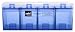 Zak Designs True Blue Mini Stackable Canister Set, Periwinkle, 4-Piece