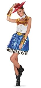 Disguise Disney Pixar Toy Story Jessie Glam Womens Adult Costume, Blue/White/Yellow/Black, Medium/8-10