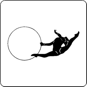 Rhythmic Gymnastics Wall Decal Art Stickers Mural, MATTE, SOFT PINKRhythmic Gymnastics Wall Decal Art Stickers Mural