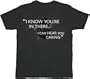 House M.D. I Know You're In There Charcoal T-shirt Tee