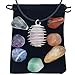 Zangrala Healing Crystals and Stones - 7 Chakra Stone Set with Rose Quartz and Cage Necklace? Charged with Reiki Energy - Carry a Spiritual Stone with You and Raise Your Vibrational Frequency
