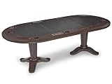 SEVEN Game Tables S108H 8-Foot EIGHT Hold-'em Table (Walnut / Charcoal)