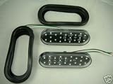 Red Oval 22 LED Truck RV Trailer Stop Turn Tail Lights