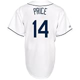 MLB Men's Tampa Bay Rays David Price White Home Short Sleeve 6 Button Synthetic Replica Baseball Jersey Big & Tall Spring 2012? (White, XXX-Large)