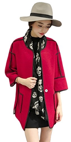 レディース 春物 秋物 春コーデ ノーカラージャケット スリム 7分袖 イミテーションウール カジュアルコート ソリッドカラー やわらか ゆったり 着心地よい トップス シンプル 長袖 アウター ブルゾン フェミニン 着こなし コーディネート 上着 カジュアルアウター 定番アイテム キュート 可愛い おでかけ レジャー デート OL 大人カジュアル 選べる3色 SサイズからXLサイズまで オリジナルアクセサリー付属 UJA344