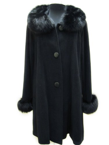 Black Cashmere Blend 3/4 & Cuffs