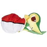Pokemon Black And White Plush By Jakks - Reversible Pokeball Series 1 - Snivy/Tsutarja
