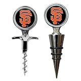 MLB New York Giants Cork Screw and Wine Bottle Topper Set