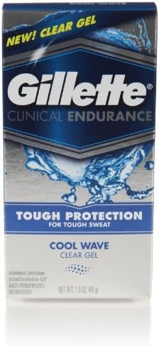 Gillette Clinical Clear Gel Cool Wave Anti-Perspirant and Deodorant 1.6 oz x Multipack of 3