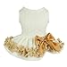 Fitwarm Elegant Lace Pet Clothes for Dog Dress Wedding Apparel Shirts, White, XXS