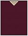 25 Dark Burgundy Linen 80# Cover Paper Sheets - 11