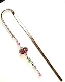 Lampwork Bead Bookmark with Swarovski Crystal