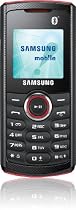 Samsung E2121 Handy (3,9 cm (1,5 Zoll) Display, Bluetooth, VGA Kamera) rot