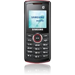 Samsung E2121 Handy (3,9 cm (1,5 Zoll) Display, Bluetooth, VGA Kamera) rot