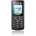 Samsung E2121 Handy (3,9 cm (1,5 Zoll) Display, Bluetooth, VGA Kamera) rot