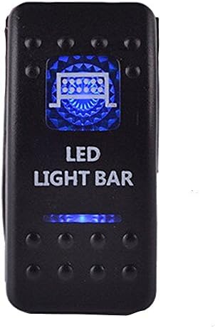Machter Car Boat Auto Vehicle Blue LED LED Light Bar Toggle Switch ARB Carling Style Narva ON OFF 12V 24V Waterproof (LED Light Bar)