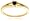 10k Yellow Gold Black Diamond Solitaire Ring (1/8 ct), Size 6