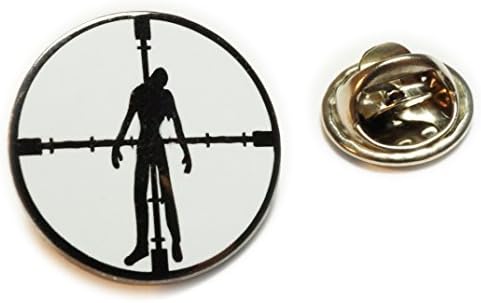Zombie Hunter Scope Sight Sniper Hat Jacket Tie Tack Lapel Pin
