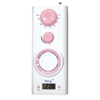 Zadro ISING FM Shower Radio, Pink