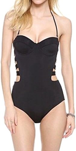 Agatha Garcia Women's Strappy Halter Neck One-Piece Swimsuit