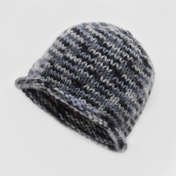 LibraKnits Spro Cap - Granite - Silk and Bamboo Baby Hat, a Wonderful Gift for Newborns.