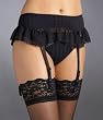 Felina Emily Garter Belt, XL, Black