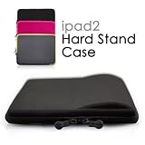 CaseCrown Fashion Neoprene Case with Handle and Hard Stand (Black) for Apple iPad 2