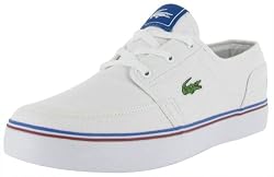 LACOSTE US Haynt Mens Casual Boat Canvas Lace Up Sneaker Shoes