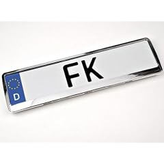 FK Automotive FKKH101 Kennzeichenhalter chrom - 400 x 127 mm